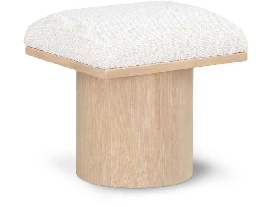 Pavilion Boucle Fabric Upholstered Stool