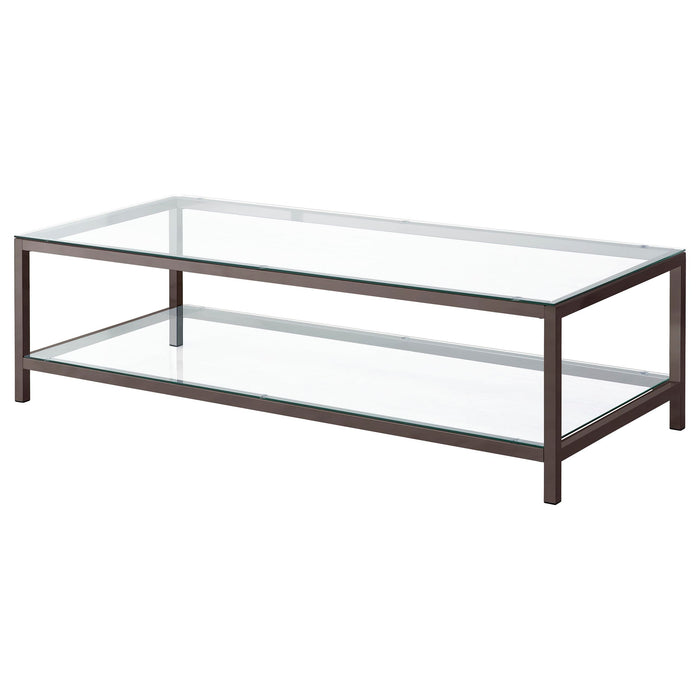 Trini 3-piece Coffee and End Table Set Black Nickel