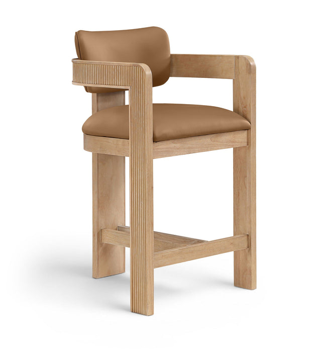 Sacha Vegan Leather Upholstered Counter Stool
