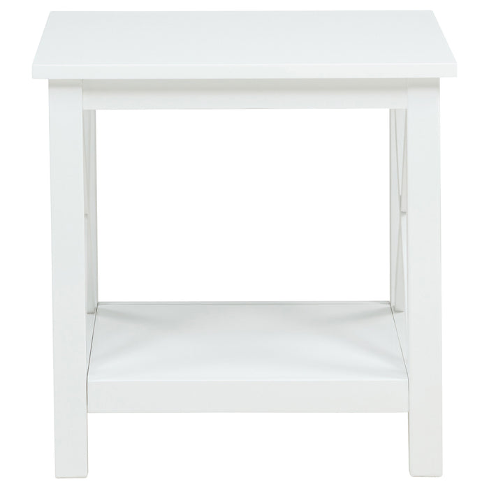 Skyview 3-piece Rectangular Lift Top Coffee Table Set White