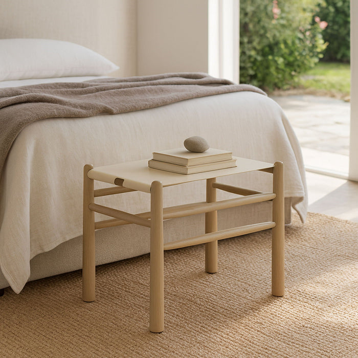 Santos Vegan Leather Upholstered Bench