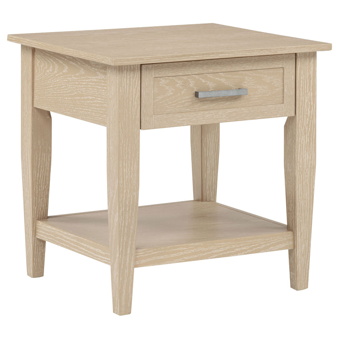Lindenton 1-drawer Wood Occasional Side End Table Blonde