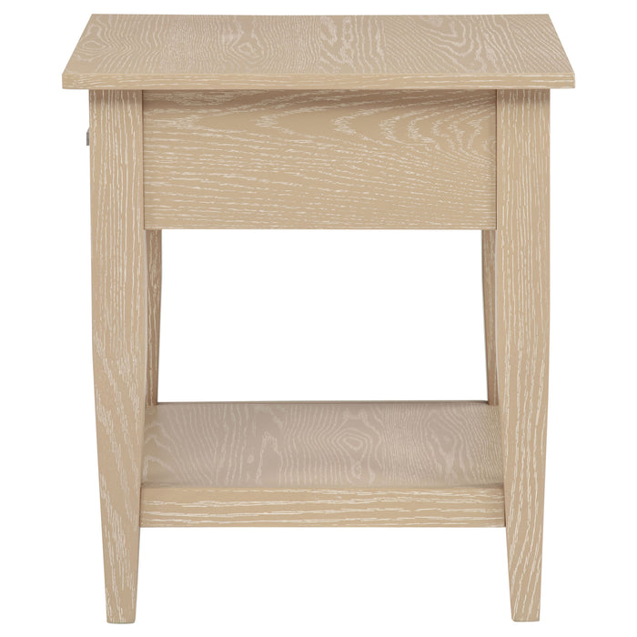 Lindenton 1-drawer Wood Occasional Side End Table Blonde