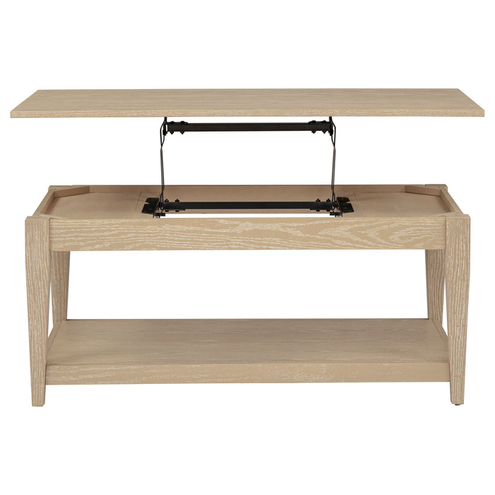 Lindenton Lift-Top Occasional Cocktail Coffee Table Blonde
