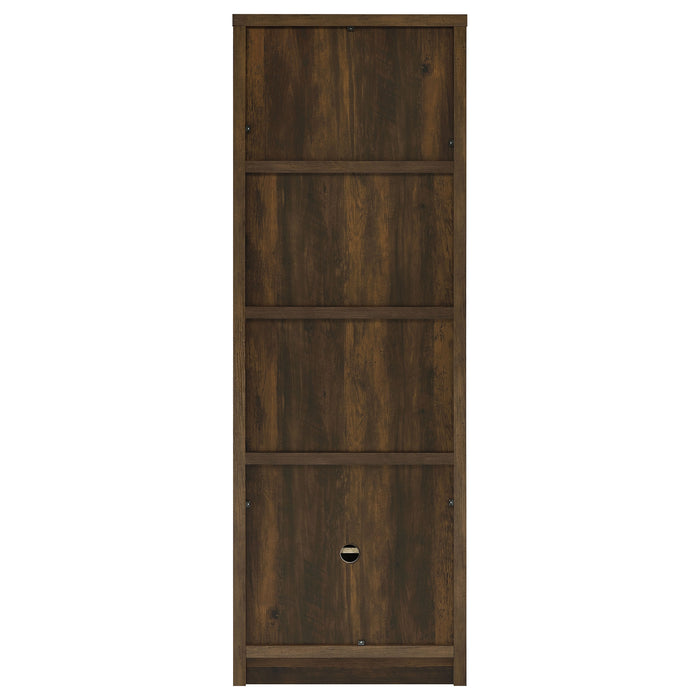 Laughlin 4-shelf Engineered Wood Media Tower Dark Pine