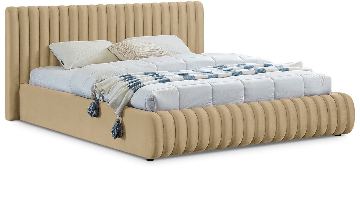 Nico Velvet Upholstered Bed