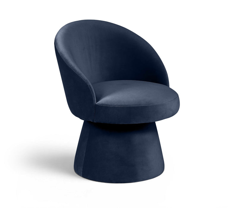Selene Velvet Performance Fabric Upholstered Swivel Dining Chair