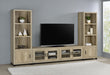 Sachin 3-piece 79-inch TV Entertainment Center Distressed Pine
