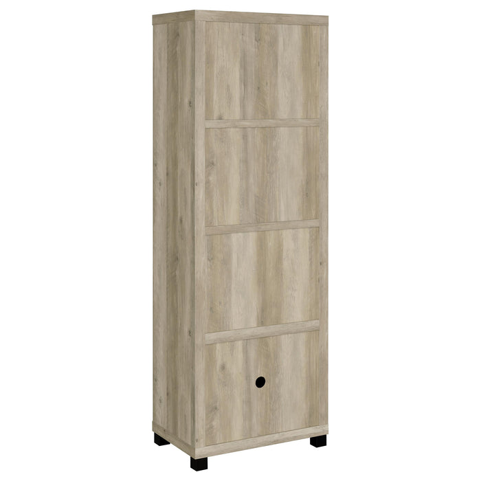Sachin 3-piece 79-inch TV Entertainment Center Distressed Pine