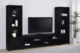 Sachin 3-piece Entertainment Center 79-inch TV Stand Black