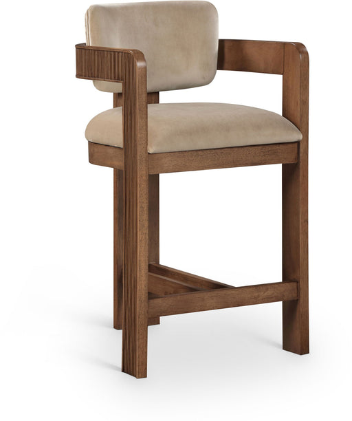 Sacha Velvet Upholstered Counter Stool