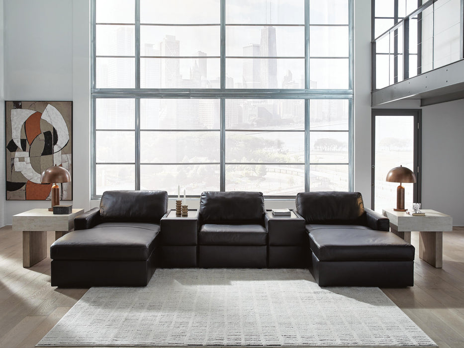 Modmax II 5-Piece Double Chaise Sectional with Storage Consoles