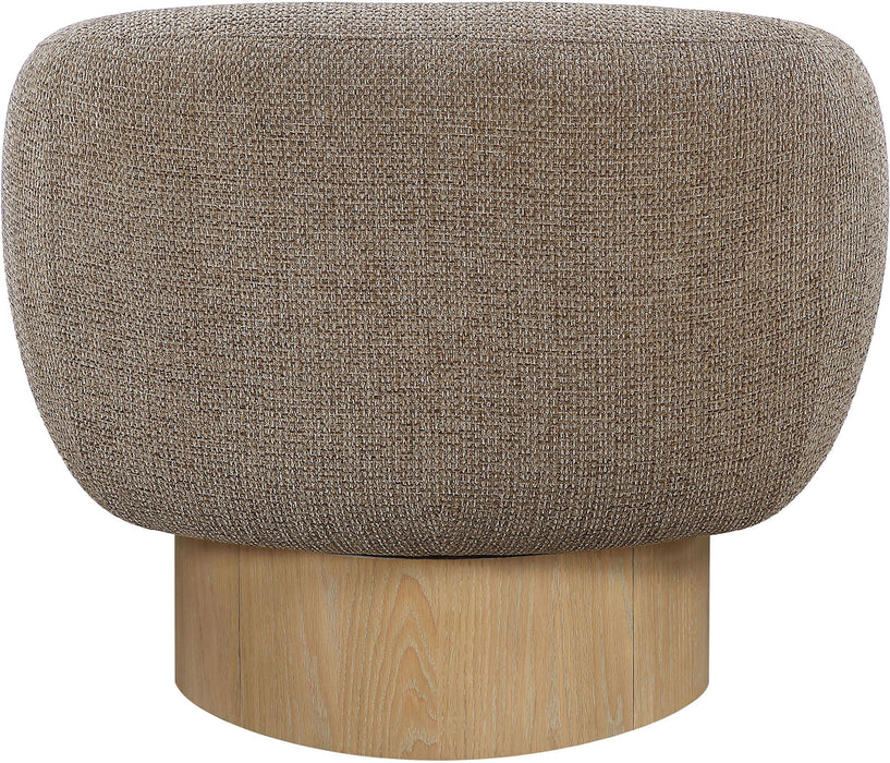 Avella Interwoven Fabric Upholstered Swivel Chair