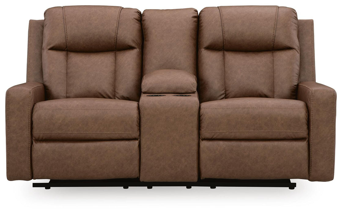 Mackmenville Reclining Loveseat with Console
