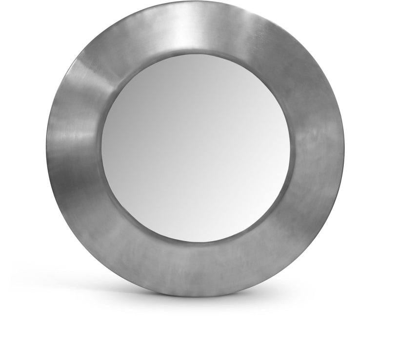 Sphere 30" W X 30" H Iron Frame Mirror