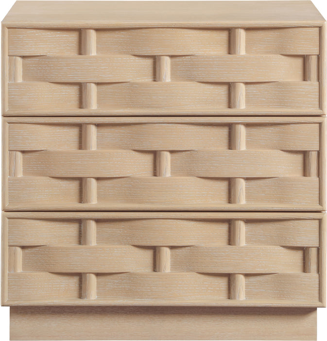 Weave 24" Oak Veneer Nightstand