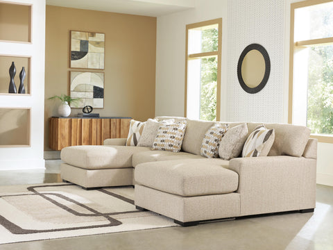 Seccional de doble diván Laurelgrove de 3 piezas