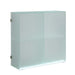 Frosted Glass Cabinet w/ Doors, Shelves & LED Lights 75301-CAB