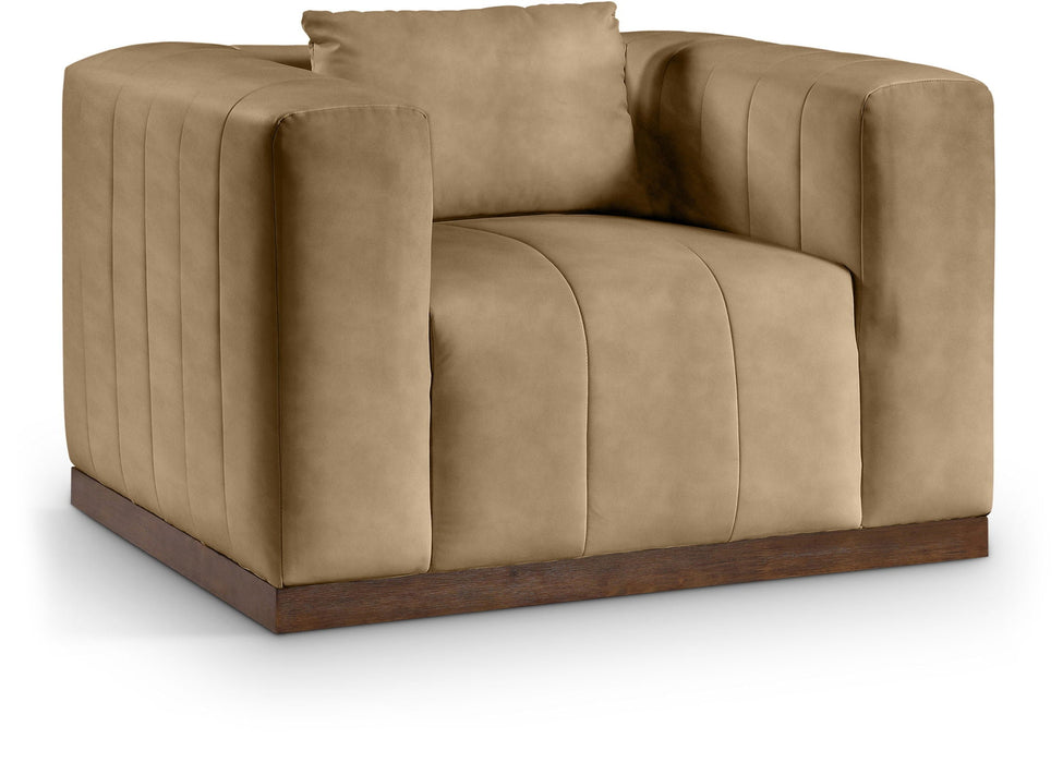 Mallina Vegan Leather Upholstered Accent Chair