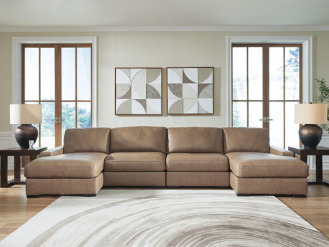 Seccional de chaise doble de 4 piezas Veronella