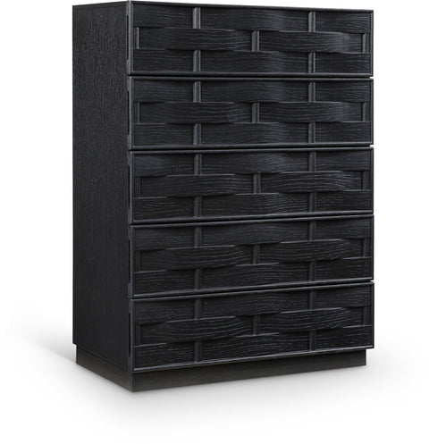 Cajonera con enchapado de roble Weave