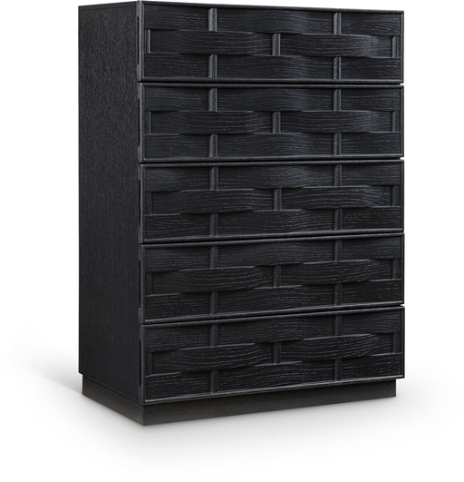 Weave Oak Veneer Chest