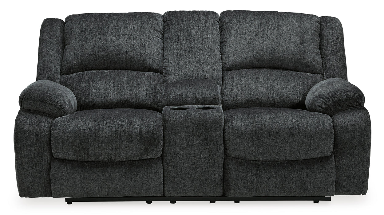 Draycoll Reclining Loveseat with Console