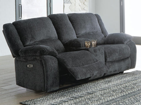 Loveseat reclinable eléctrico con consola Draycoll