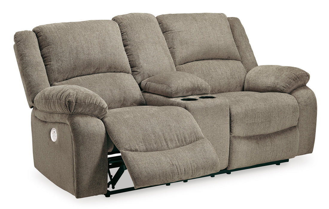 Draycoll Power Reclining Loveseat with Console