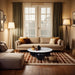 Treviso Genuine Marble Top And Mango Wood Base Coffee Table