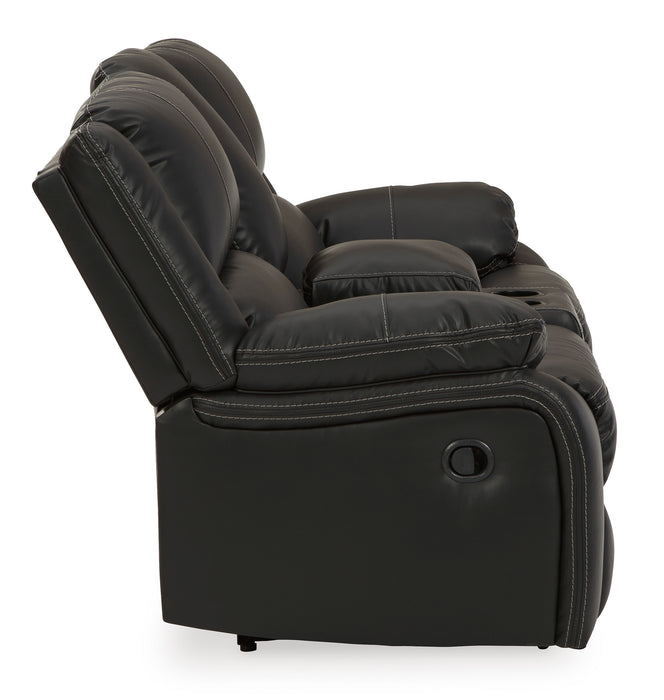 Calderwell Reclining Loveseat with Console