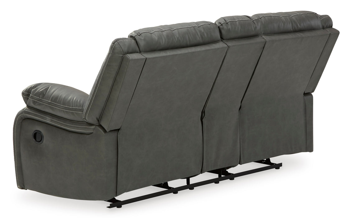 Calderwell Reclining Loveseat with Console