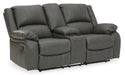 Calderwell Reclining Loveseat with Console