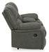 Calderwell Reclining Loveseat with Console