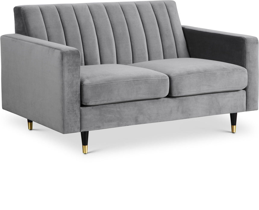 Lola 60" Velvet Upholstered Loveseat