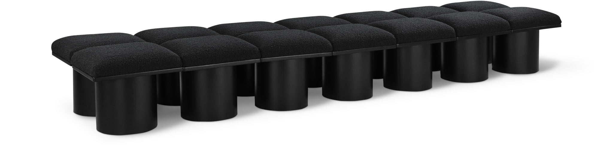 Pavilion Boucle Fabric Upholstered 14pc. Modular Bench