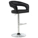 Travia Adjustable Bar Stool Black