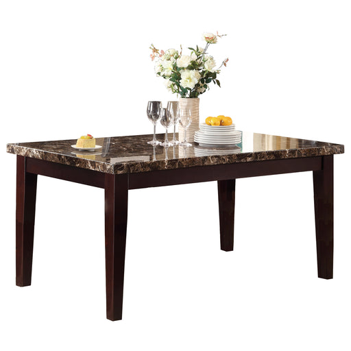 Teague Dining Table, Faux Marble Top