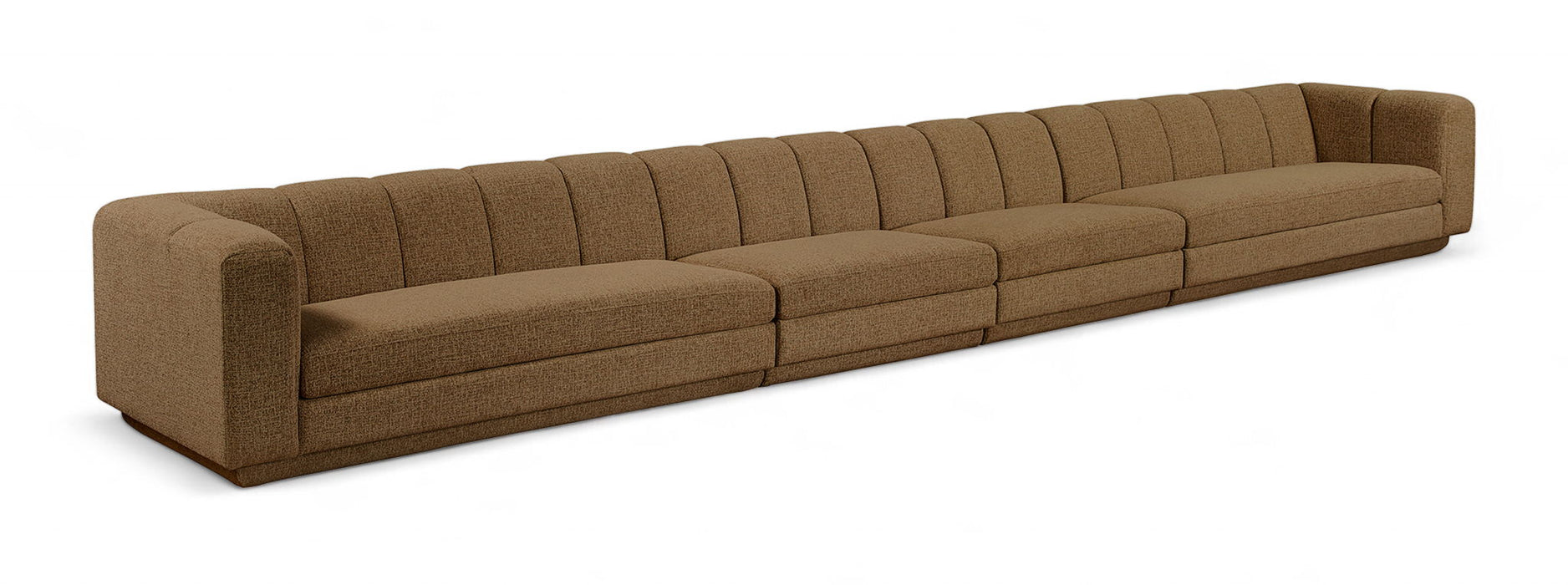 Modari 233.5" Fabric Upholstered 4pc. Modular Sofa