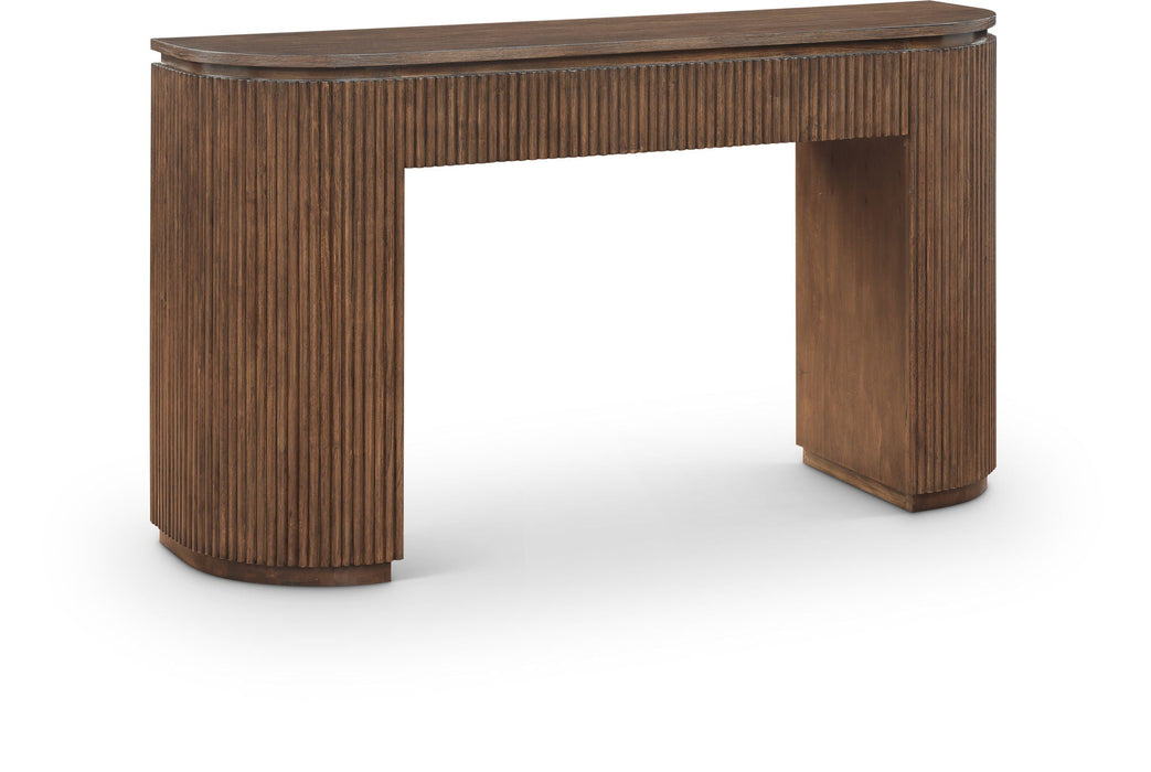 Astrid Solid Wood And Oak Veneer Console Table