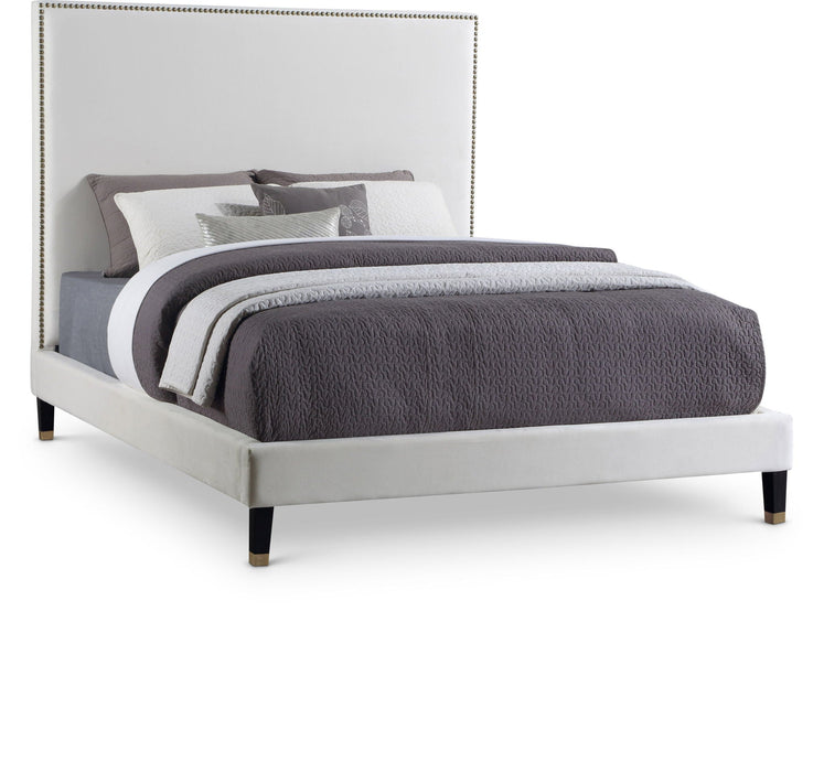 Harlie Velvet Upholstered Bed