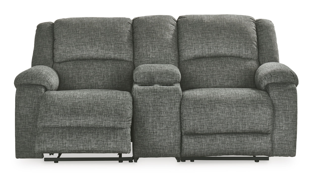 Goalie 3-Piece Reclining Loveseat with Console