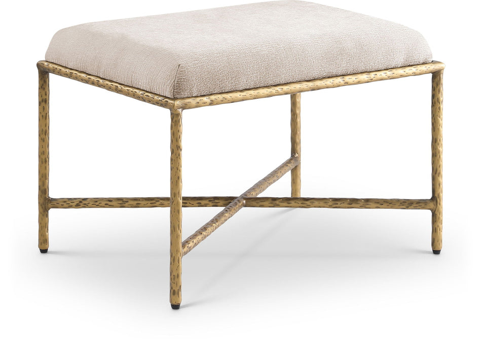 Valley Chenille Fabric Upholstered Bench