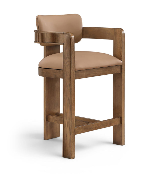 Sacha Vegan Leather Upholstered Counter Stool