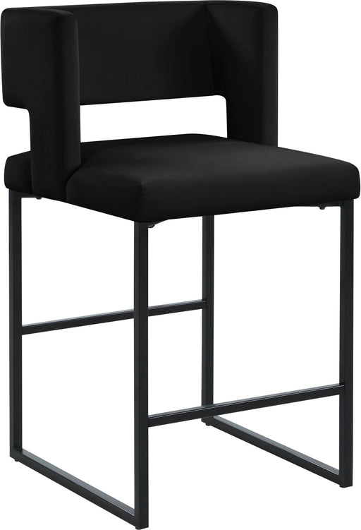 Caleb Velvet Upholstered Counter Stool