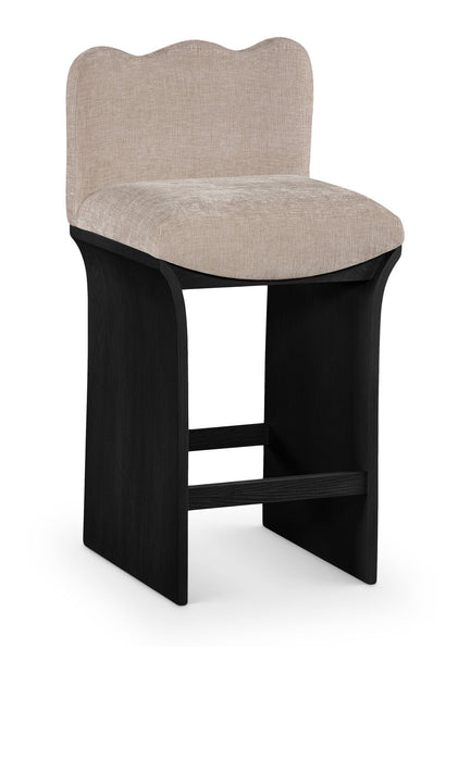 Shaw Chenille Fabric Upholstered Counter Stool