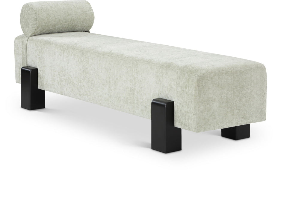 Edison Chenille Fabric Upholstered Bench