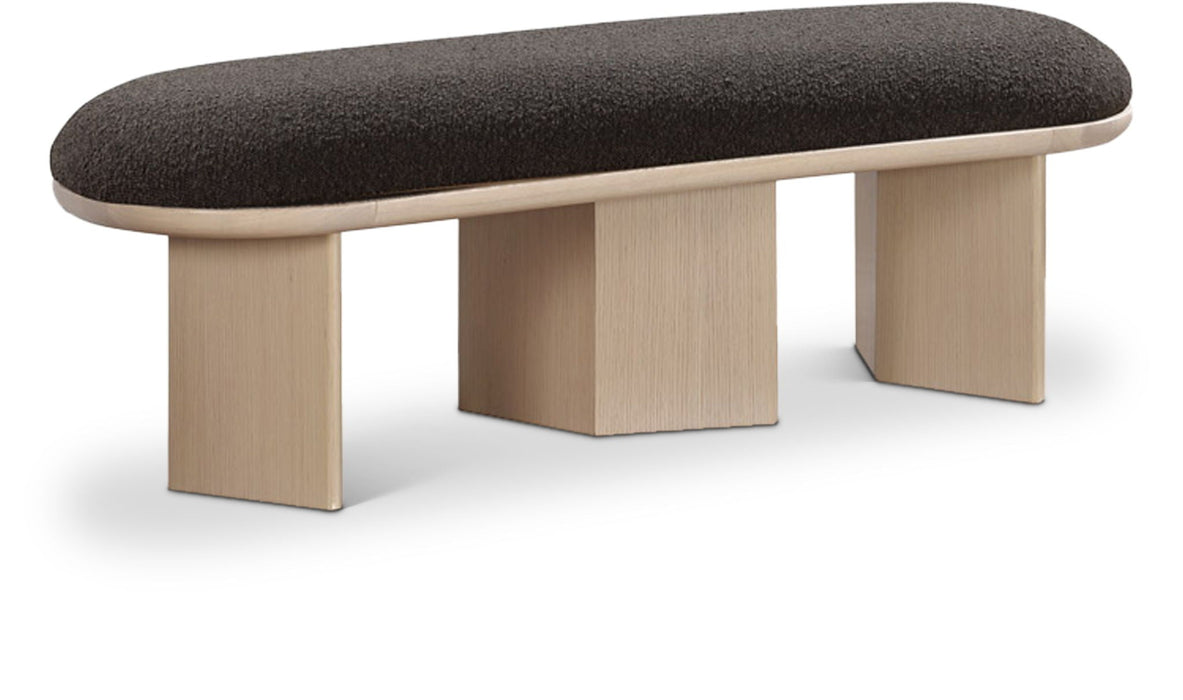 Wilshire Boucle Fabric Upholstered Bench