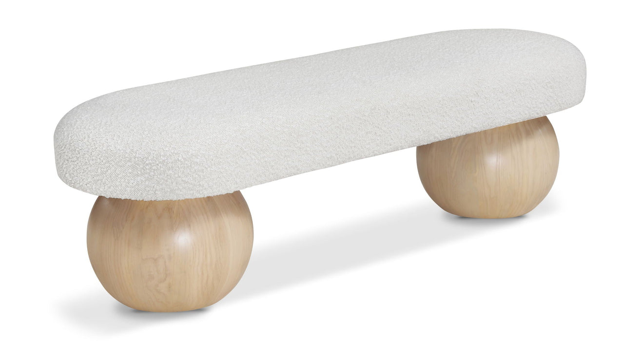 Bowie Boucle Fabric Upholstered Bench