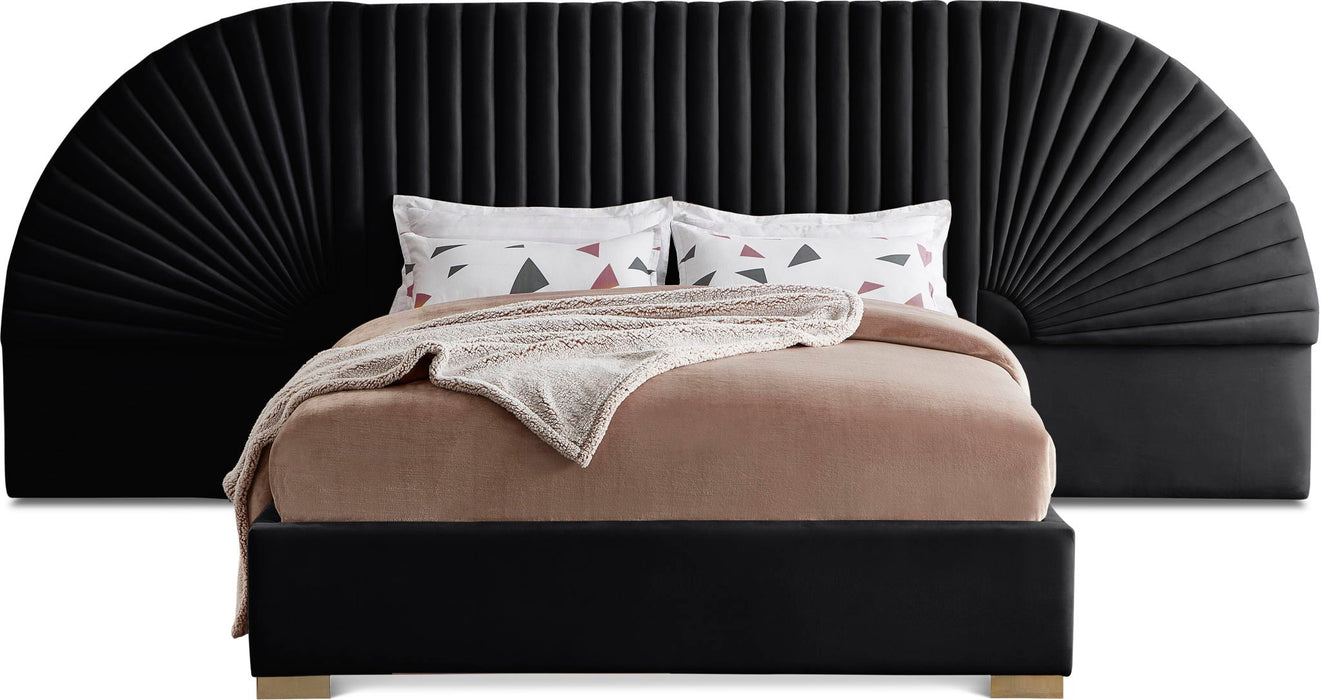 Cleo Velvet Upholstered Bed